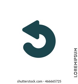 Web line icon. Circular arrow