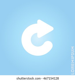 Web line icon. Circular arrow