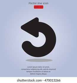 Web line icon. Circular arrow