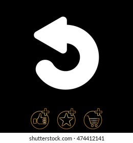 Web line icon. Circular arrow