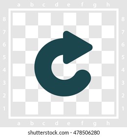 Web line icon. Circular arrow