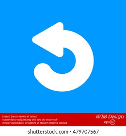 Web line icon. Circular arrow