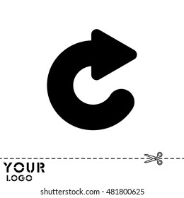 Web line icon. Circular arrow