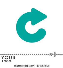 Web line icon. Circular arrow