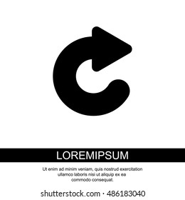 Web line icon. Circular arrow