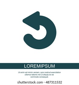 Web line icon. Circular arrow