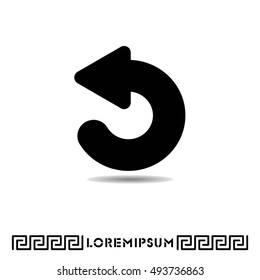 Web line icon. Circular arrow