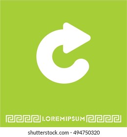 Web line icon. Circular arrow