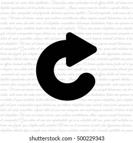 Web line icon. Circular arrow