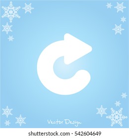 Web line icon. Circular arrow
