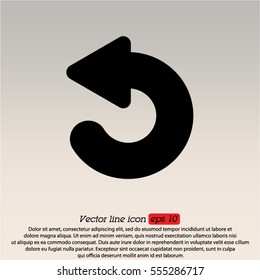 Web line icon. Circular arrow