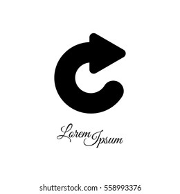 Web line icon. Circular arrow