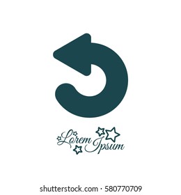 Web line icon. Circular arrow
