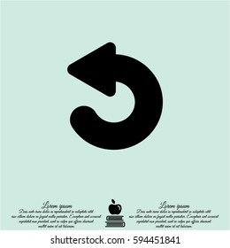 Web line icon. Circular arrow