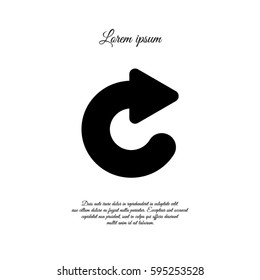 Web line icon. Circular arrow