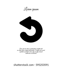 Web line icon. Circular arrow