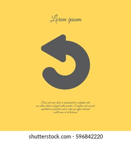 Web line icon. Circular arrow