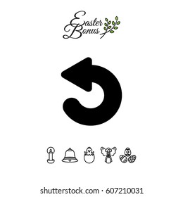Web line icon. Circular arrow