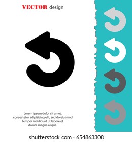 Web line icon. Circular arrow