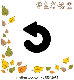 Web line icon. Circular arrow