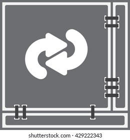 Web line icon. Circular arrows