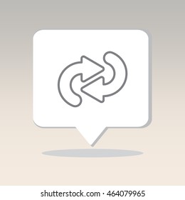 Web line icon. Circular arrows