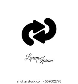 Web line icon. Circular arrows