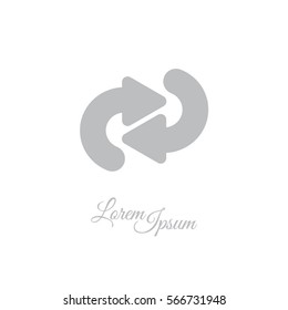 Web line icon. Circular arrows