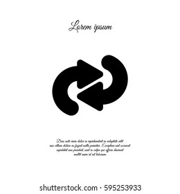 Web line icon. Circular arrows