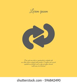 Web line icon. Circular arrows