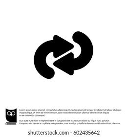 Web line icon. Circular arrows