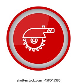 Web line icon. Circular saw