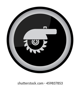Web line icon. Circular saw