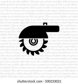 Web line icon. Circular saw