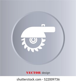 Web line icon. Circular saw