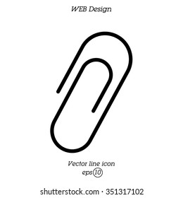 Web line icon. Clip