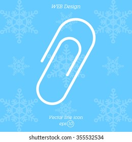 Web line icon. Clip