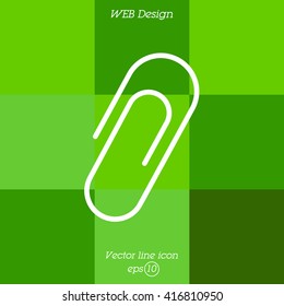 Web line icon. Clip