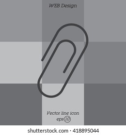 Web line icon. Clip