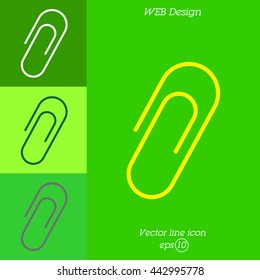 Web line icon. Clip