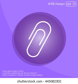 Web line icon. Clip