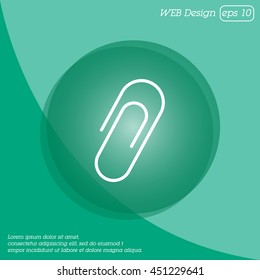 Web line icon. Clip