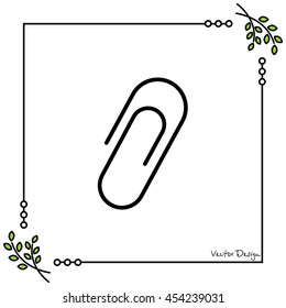 Web line icon. Clip