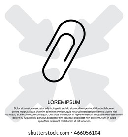 Web line icon. Clip