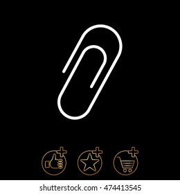 Web line icon. Clip