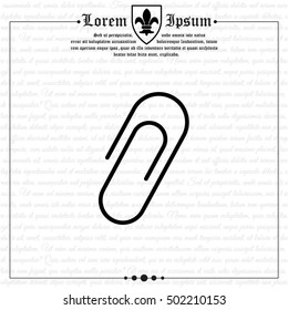 Web line icon. Clip
