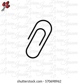 Web line icon. Clip