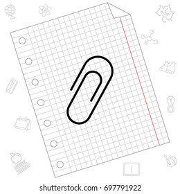 Web line icon. Clip