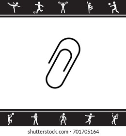Web line icon. Clip