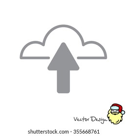 Web line icon. Cloud upload, download